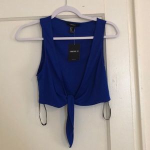 Forever 21 cropped tie top